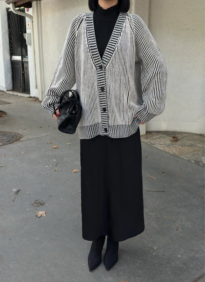 ZEBRA PATTERN CARDIGAN